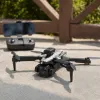 High-definition remote-controlled drone, blue and white packaging box, portable aerial photography quadcopter, children's toy gift box details Picture